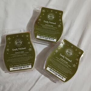 Scentsy Bar SIMPLY PATCHOULI 3.2 oz Authentic(Set of 3) scented wax